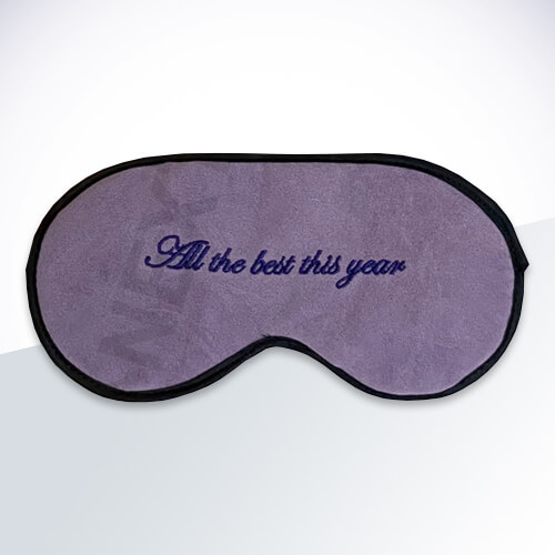 Sleeping mask two colors embroidery