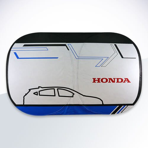Front sunshade oval without edge
