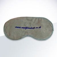 Sleeping mask gray embroidery