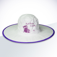 Cap and hat pop up hat purple rim (spunbond)
